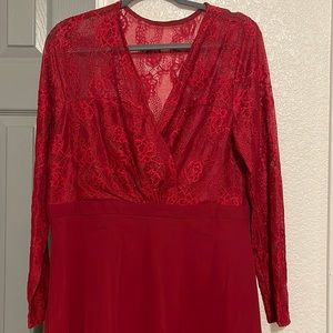 Burgundy formal dress